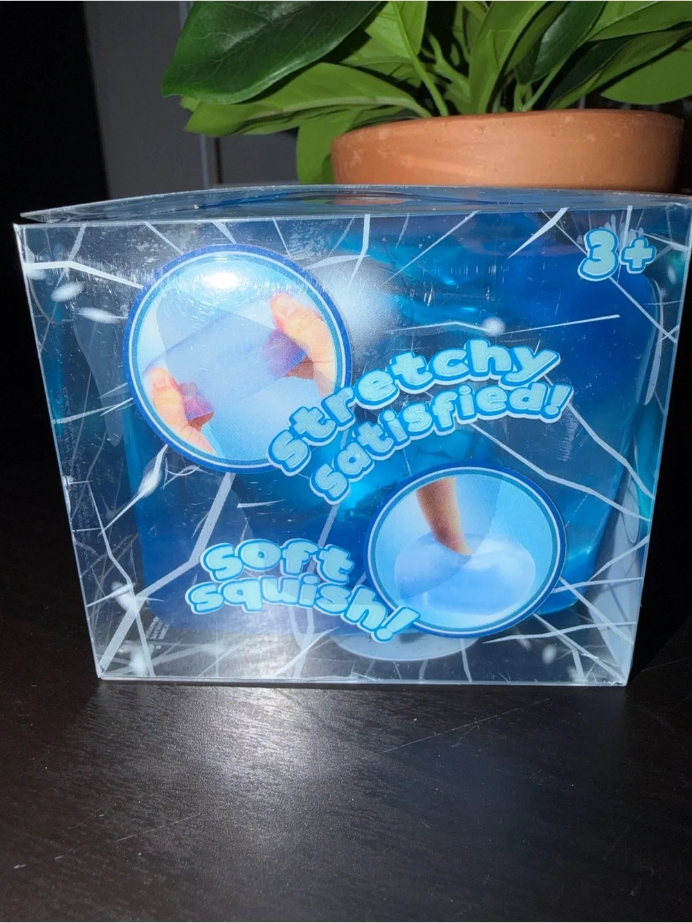 Ice Ice Gummy Squish Cube - Blue Jumbo